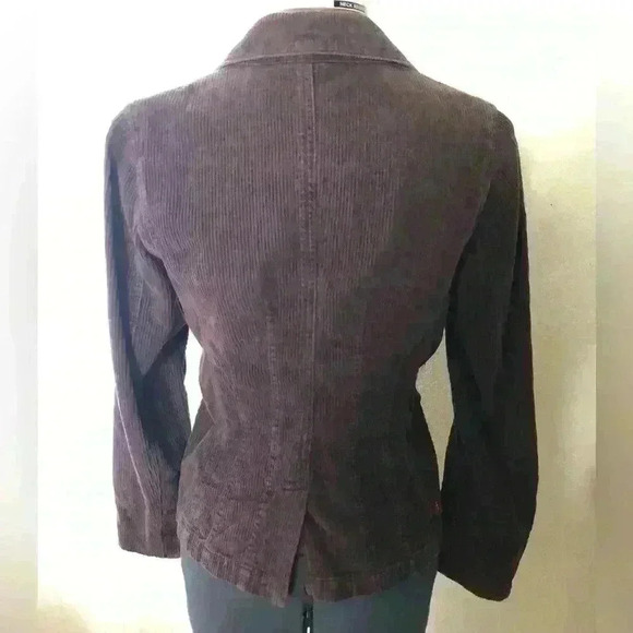 REI Dark Brown Curduroy Blazer Jacket Women Small - Picture 3 of 8